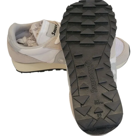 NIB Saucony Vintage Jazz Original Men's 6 Women's 7.5 White/Grey/Beige - Picture 10 of 16